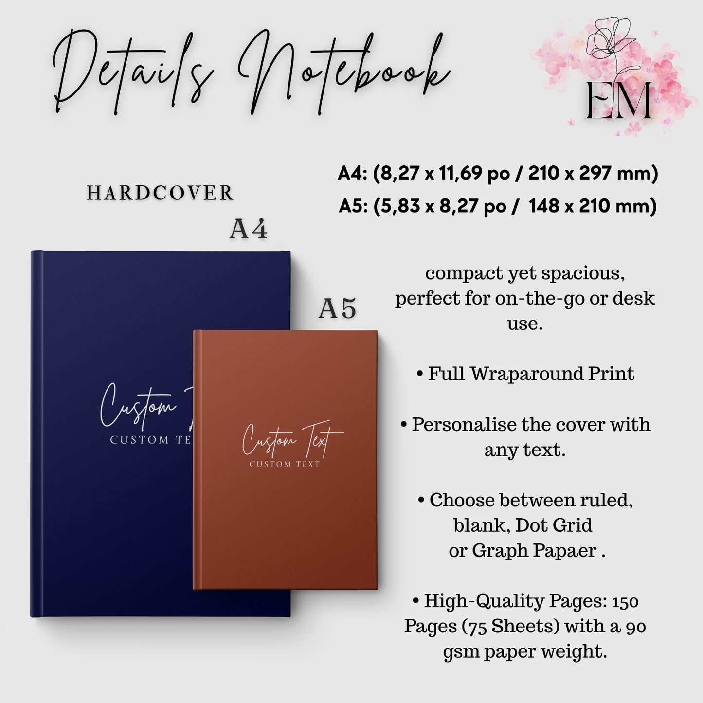 Personalized Graduation Guest Book 2025 – Custom Memory & Advice Journal – Graduation Gift for Him or Her